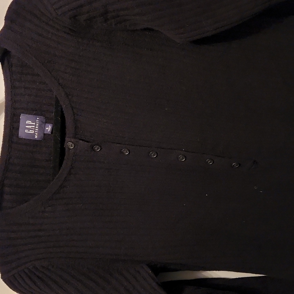 Black sweater maternity